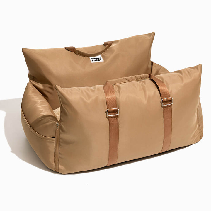 "Sicheres und wasserdichtes Hundeautositzbett mit Schutzkissen und Komfort, ideal für Reisen und leicht zu reinigen."