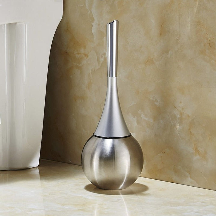 Stylish toilet brush featuring an advanced silicon cleaning head, essential for deep bathroom hygiene.