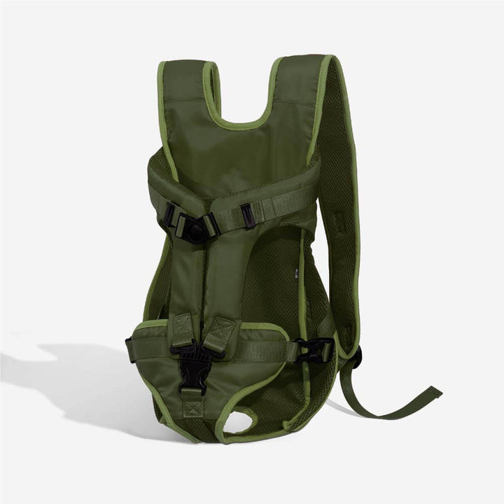 Waterproof dog carrier backpack with mesh windows for small dogs, adjustable straps for comfort