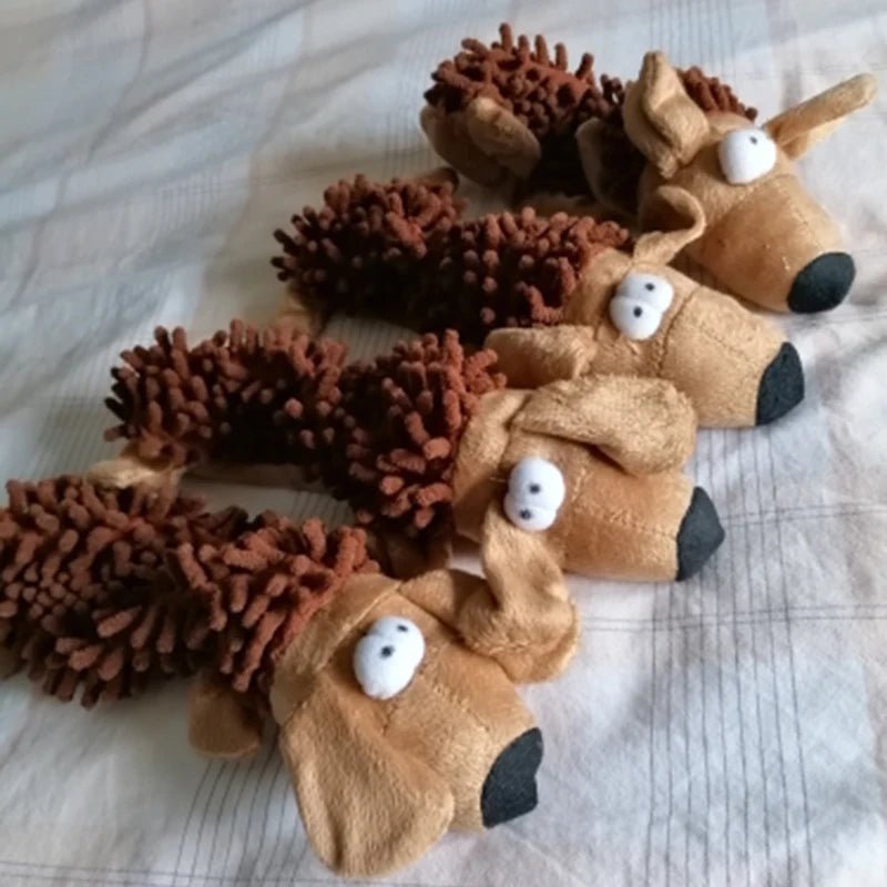 Cute small animal squeaker toy, perfect chew toy for small dogs and puppies.