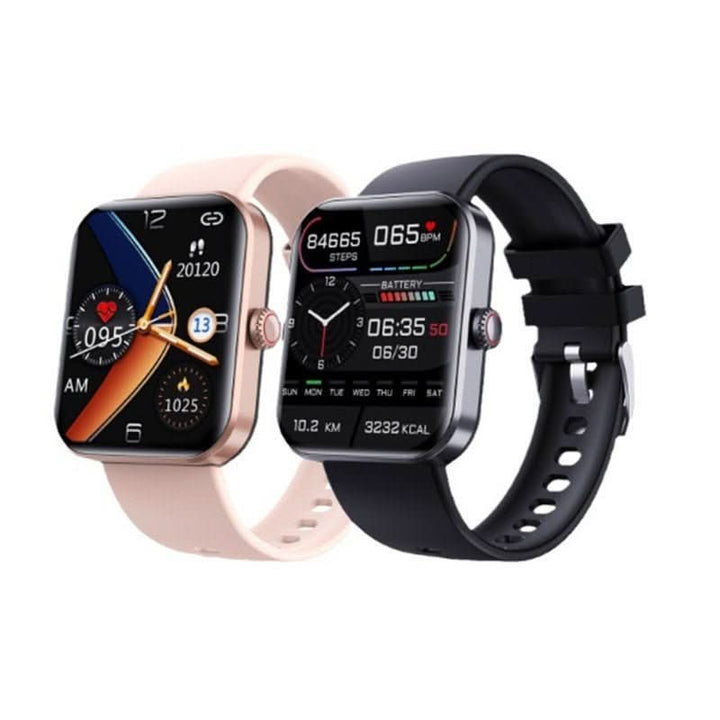 Digital health smart watch monitoring heart rate, blood pressure, sleep, & vital signs.