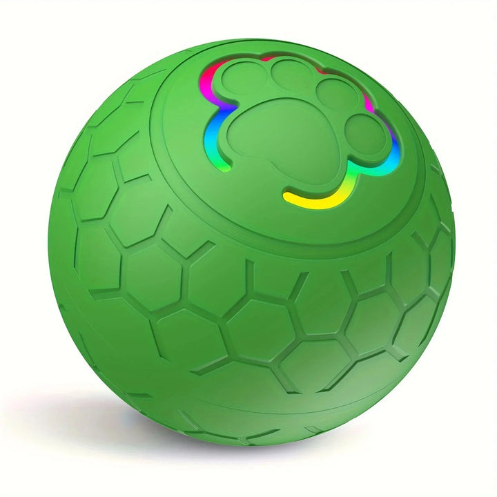 Automatic pet toy ball with smart interactive rolling and bouncing action for pets