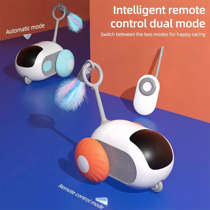 A purple smart remote control cat toy, excellent pet supplies for active felines.