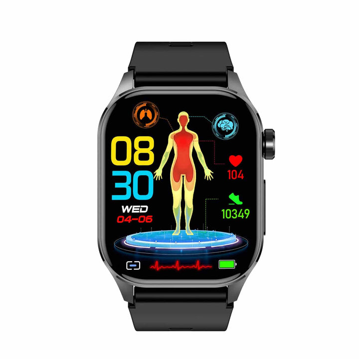 "Smartwatch mit 1,4 Zoll HD-Touchscreen, EKG, Blutdruck, Herzfrequenzmessung, ideal für Gesundheit und Fitness"