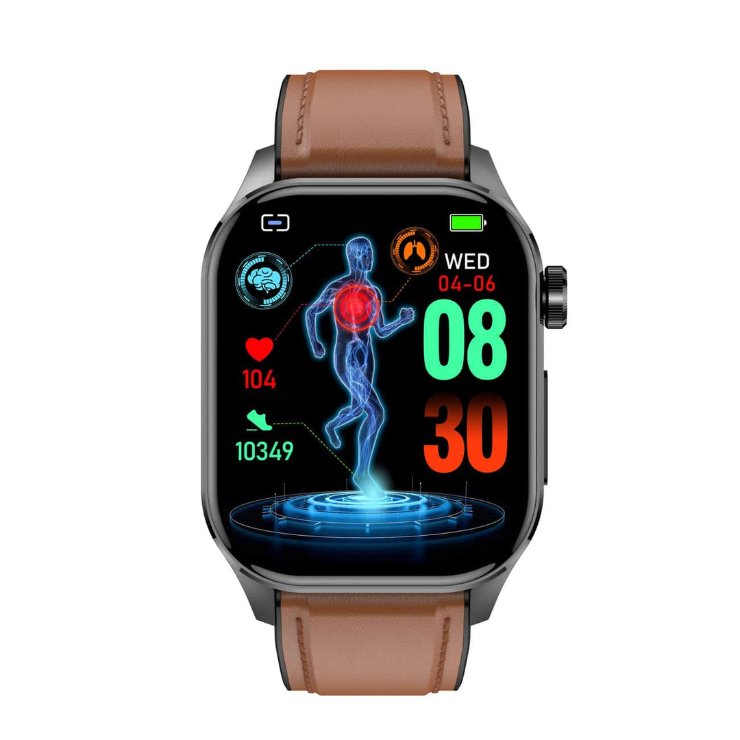 "Smartwatch mit 1,4 Zoll HD-Touchscreen, EKG, Blutdruck, Herzfrequenzmessung, ideal für Gesundheit und Fitness"