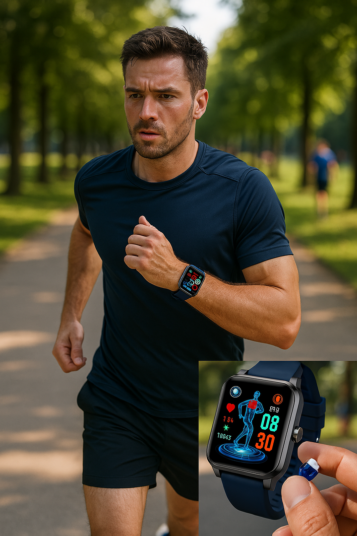"Smartwatch mit 1,4 Zoll HD-Touchscreen, EKG, Blutdruck, Herzfrequenzmessung, ideal für Gesundheit und Fitness"