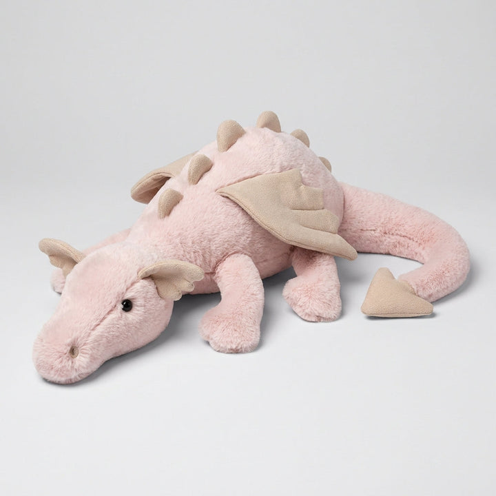 Cuddly plush dragon toy, a soft stuffed animal perfect for toddlers & children's imaginative play & nursery comfort.