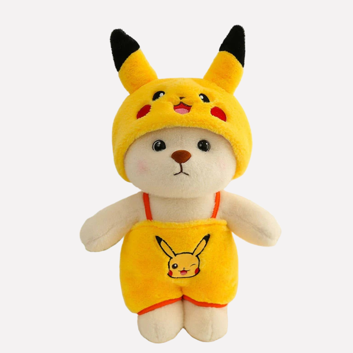 Soft plush bear toy, perfect cuddly stuffed animal for kids' comfort & nursery decor.