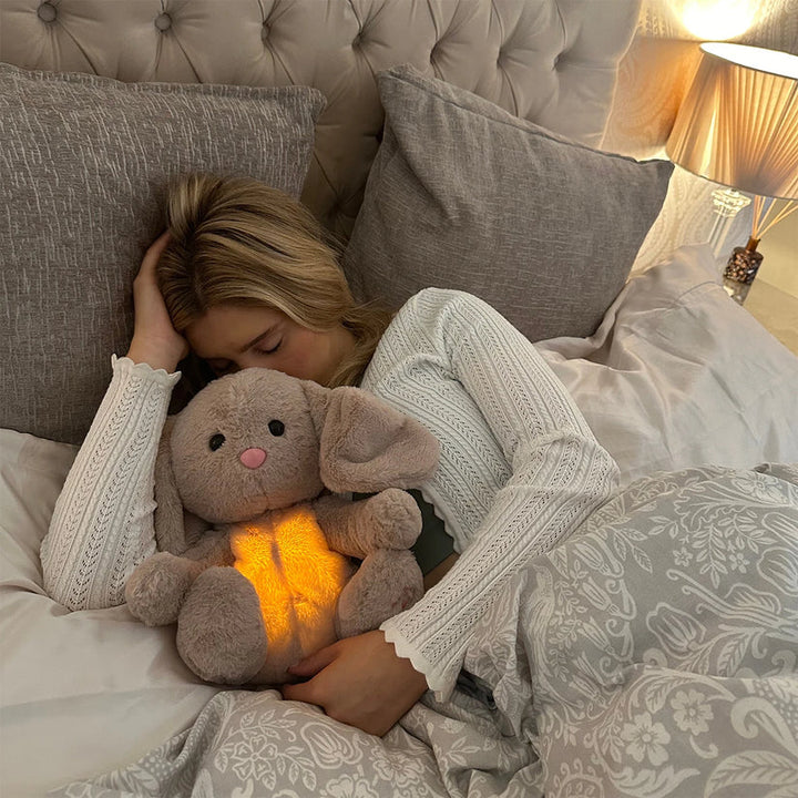 Versatile soft toy for all ages, this calming cuddle plush promotes relaxation, comfort & stress relief.