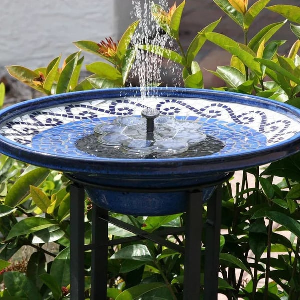 Durable solar fountain pump for bird baths, enhances your garden decor with movement