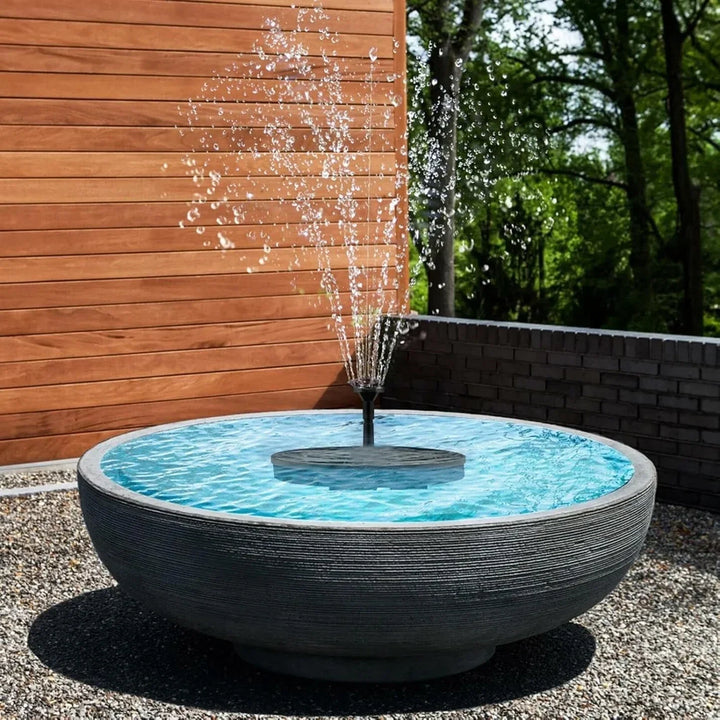 Bird bath solar pump floating, easy to install pond pump for garden decor and wild birds