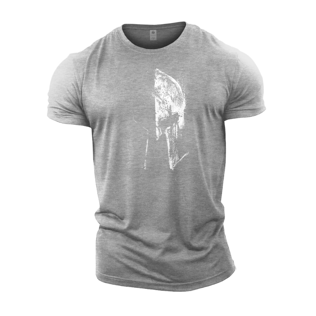"Sportliches Herren Fitness T-Shirt, atmungsaktiv, körpernah, in Grau, perfektes Training-Top für maximale Bewegungsfreiheit.