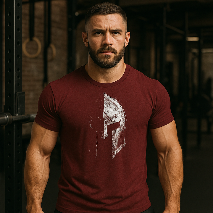 "Sportliches Herren Fitness T-Shirt, atmungsaktiv, körpernah, in Grau, perfektes Training-Top für maximale Bewegungsfreiheit.