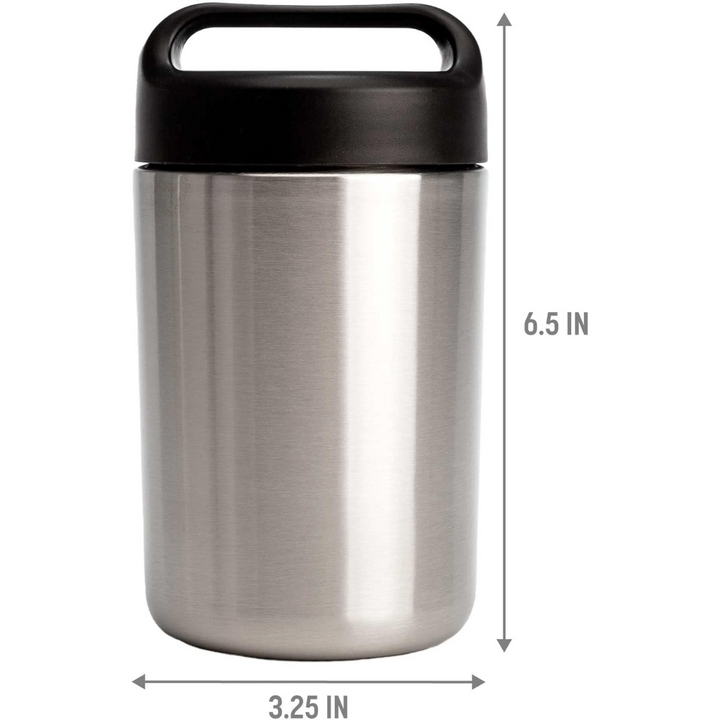 Versatile food warmer container: portable, insulated stainless steel lunch box for hot or cold meals.