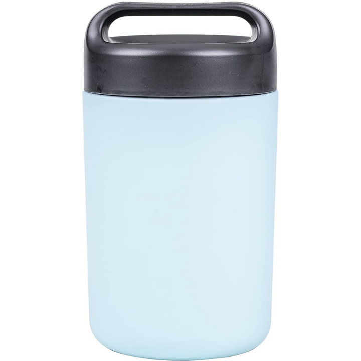 Sleek stainless steel food warmer, insulated and portable. Handle makes it easy to carry hot or cold food.