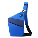 Königsblau mit blauer rechter Schulter