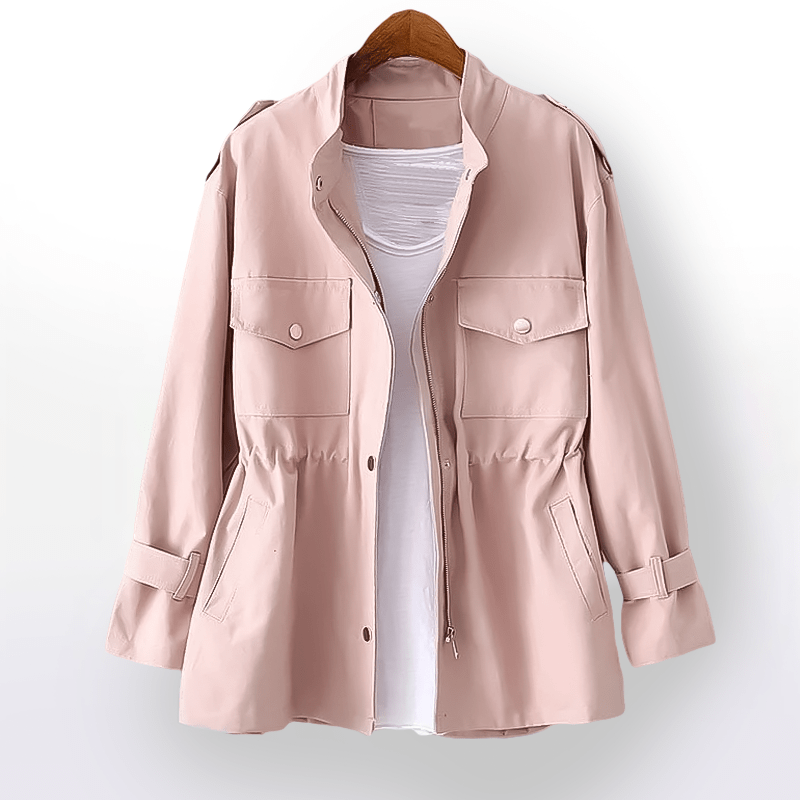 Stilvolle Damen Freizeijacke, vielseitig, schlicht, warm, lange Ärmel, gemütliche Passform, ideal für Winter und Alltag.