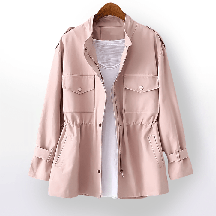 Stilvolle Damen Freizeijacke, vielseitig, schlicht, warm, lange Ärmel, gemütliche Passform, ideal für Winter und Alltag.