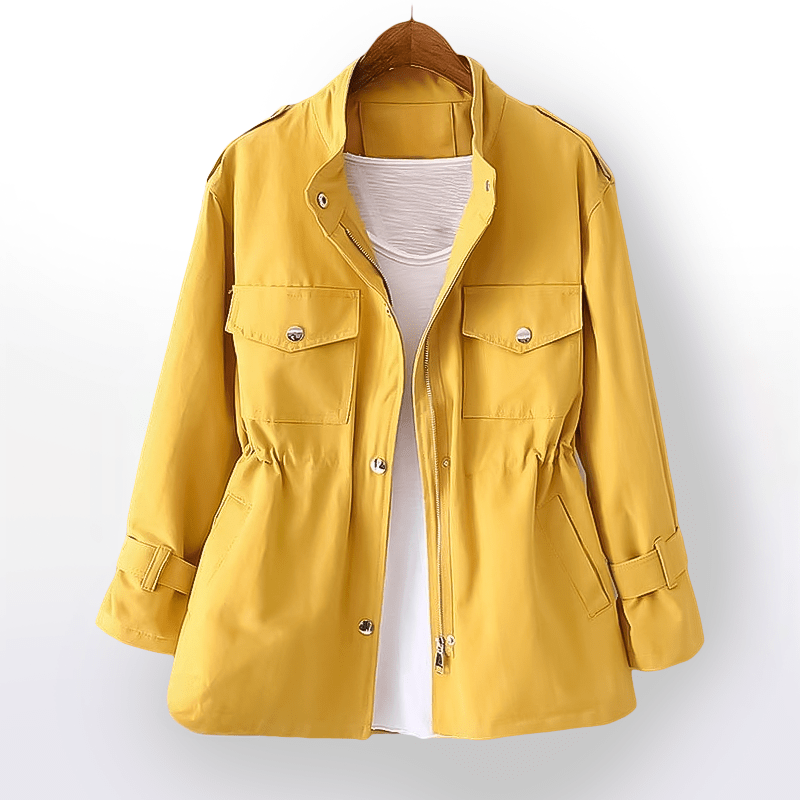 Stilvolle Damen Freizeijacke, vielseitig, schlicht, warm, lange Ärmel, gemütliche Passform, ideal für Winter und Alltag.