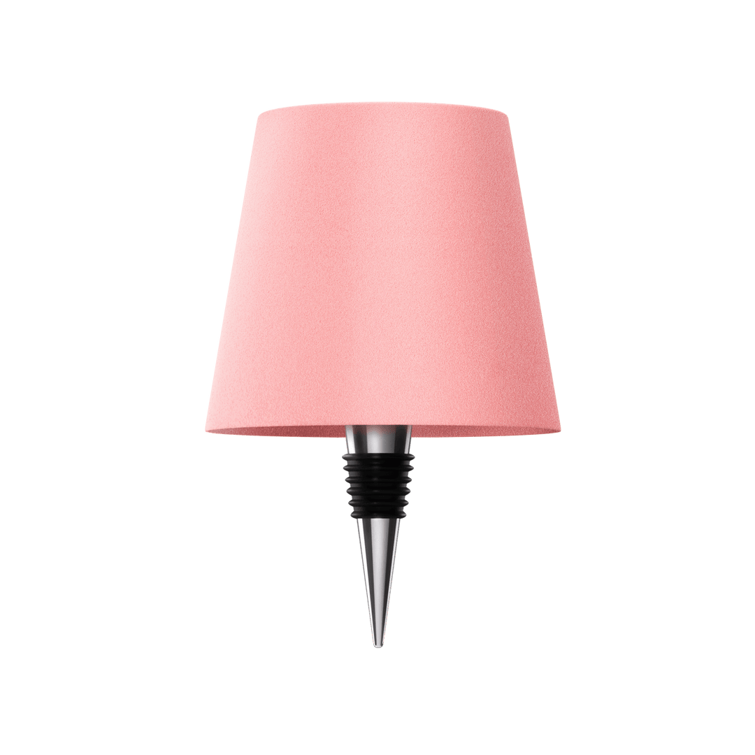 Stilvolle LED-Tischlampe in Flaschenform mit warmem Licht, kabellos, wiederaufladbar, ideal für nachhaltiges Wohndesign.