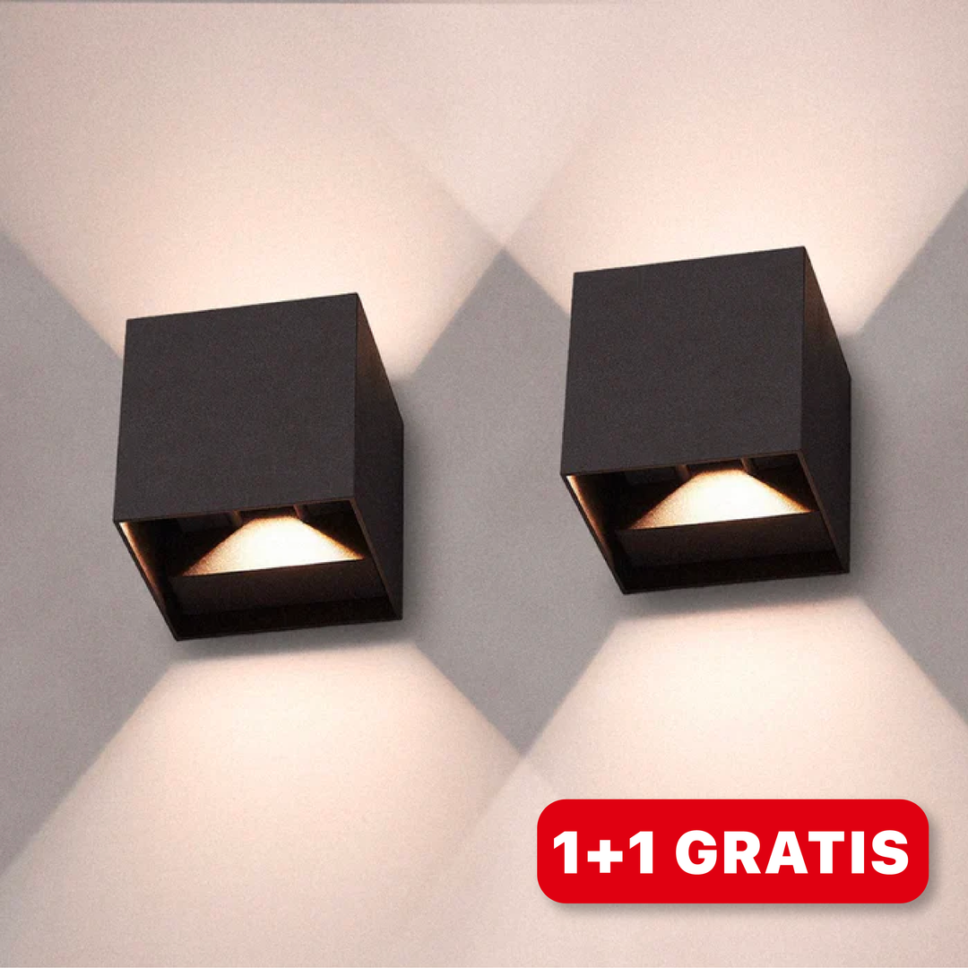 "Stilvolle LED Wandleuchte mit schlanker Form in Schwarz oder Weiß, kabelloses Design, ideal für modernes Ambiente."