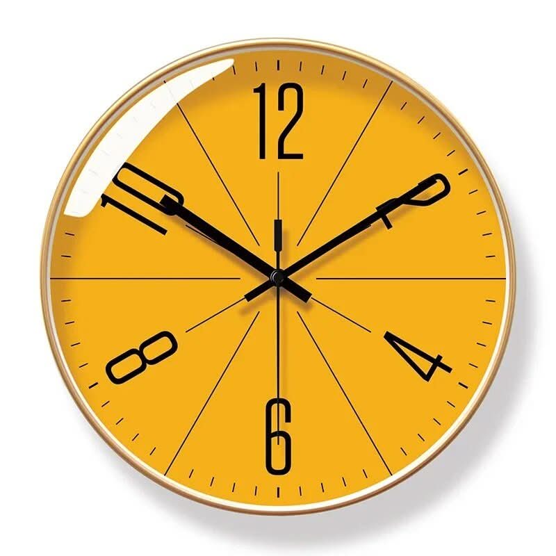 Minimalist black Nordic wall clock, silent, a stylish and functional decor item for your wall.