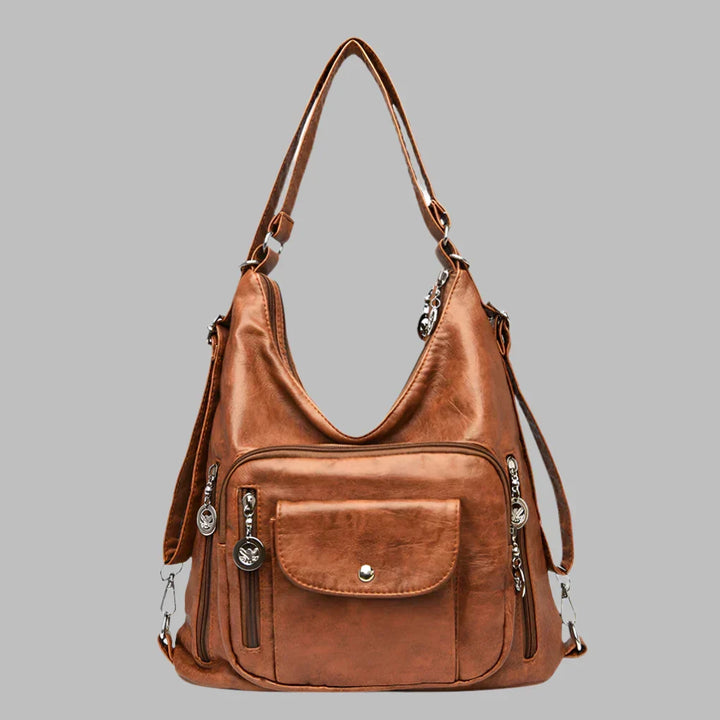Elegant women's slouchy tote bag. Functional everyday handbag & fashion accessory, perfect for work.