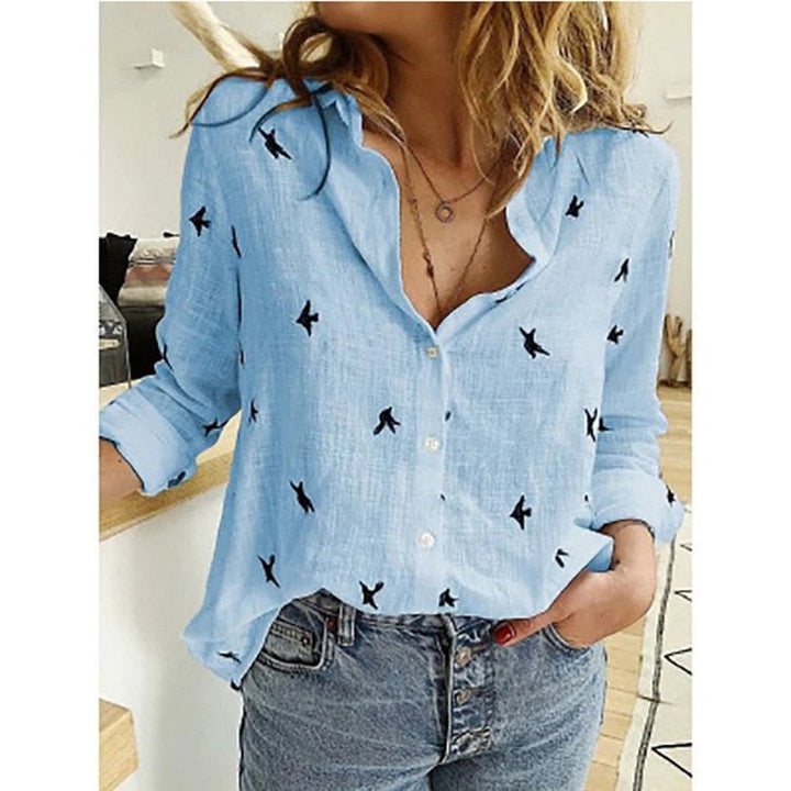 Professional women's workwear blouse, a versatile and stylish ladies' top for daily office fashion.