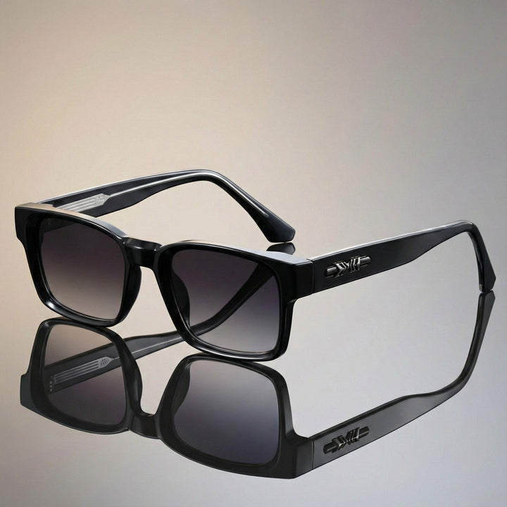 Wear these unisex square tortoiseshell sunglasses for ultimate sun protection and a chic, modern style.