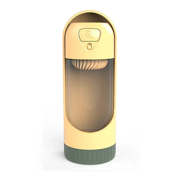 "Tragbarer Haustier-Trinkspender mit Einhand-Bedienung, auslaufsicher, kompakt, ideal für unterwegs, frisches Wasser"