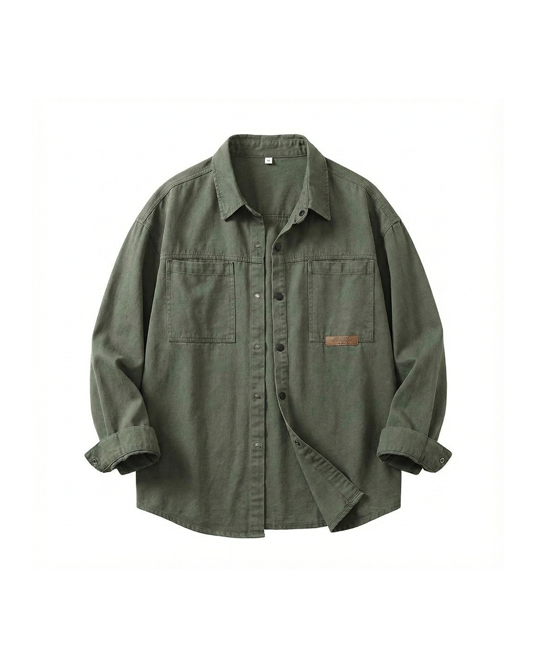 Men's vintage vibe button-up shirt in classic casual style, long sleeve, perfect for retro fashion.