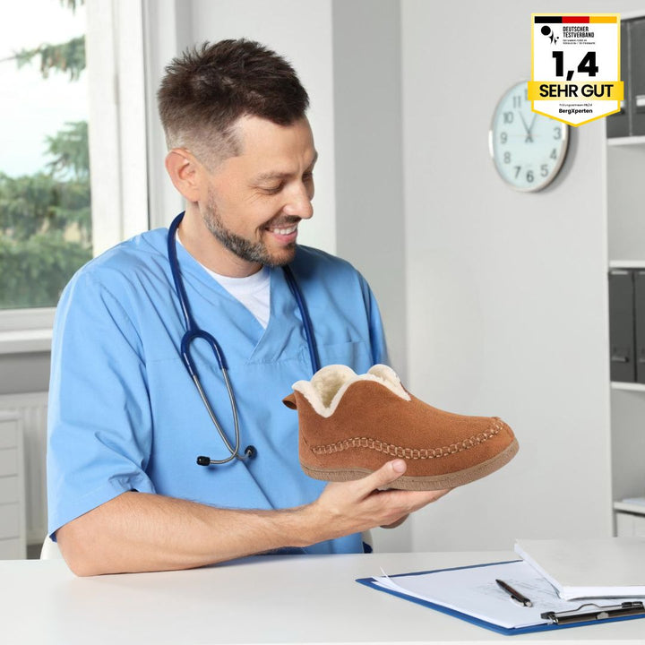 "Ultrabequeme, rutschfeste Damen-Hausschuhe mit orthopädischem Design und atmungsaktiver Sohle für Komfort und Sicherheit."