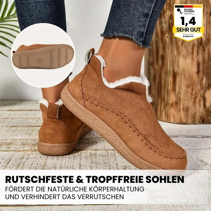 "Ultrabequeme, rutschfeste Damen-Hausschuhe mit orthopädischem Design und atmungsaktiver Sohle für Komfort und Sicherheit."