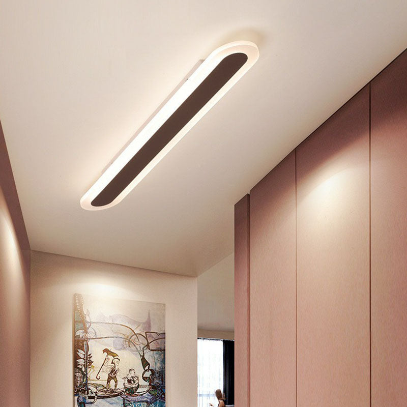 "Ultraflache LED-Deckenleuchte in Weiß, schlankes Design, moderne Acryl-Optik, minimalistisch für elegantes Ambiente"