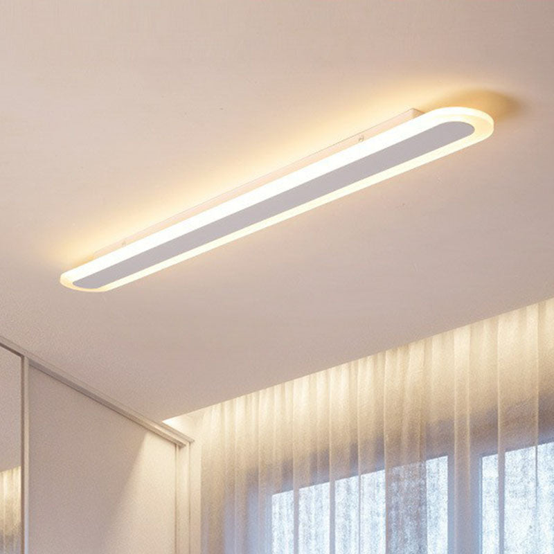 "Ultraflache LED-Deckenleuchte in Weiß, schlankes Design, moderne Acryl-Optik, minimalistisch für elegantes Ambiente"