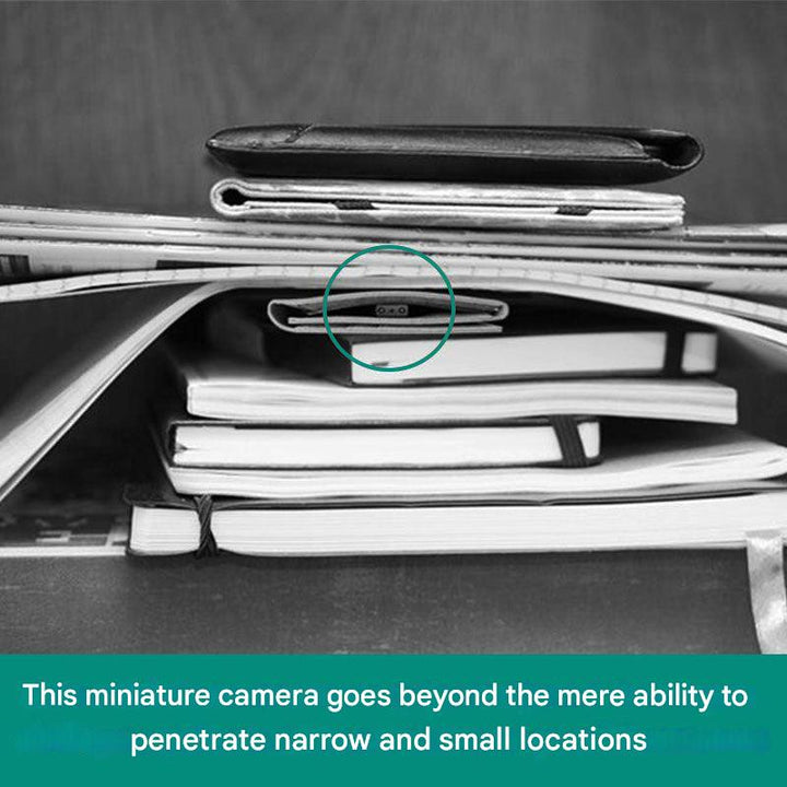 Ultrakompakte Mikro HD Sicherheitskamera, schwarz, mit Bewegungserkennung und Nachtsicht, 1080P für diskrete Überwachung.