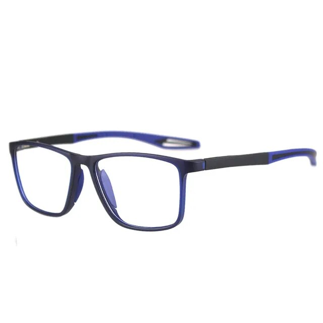 "Ultraleichte multifokale Lesebrille aus Polycarbonat für Damen & Herren, in Blau erhältlich, stilvoll und komfortabel."