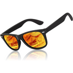 Matte Black Frame | Amber Scarlet Mirror Lens