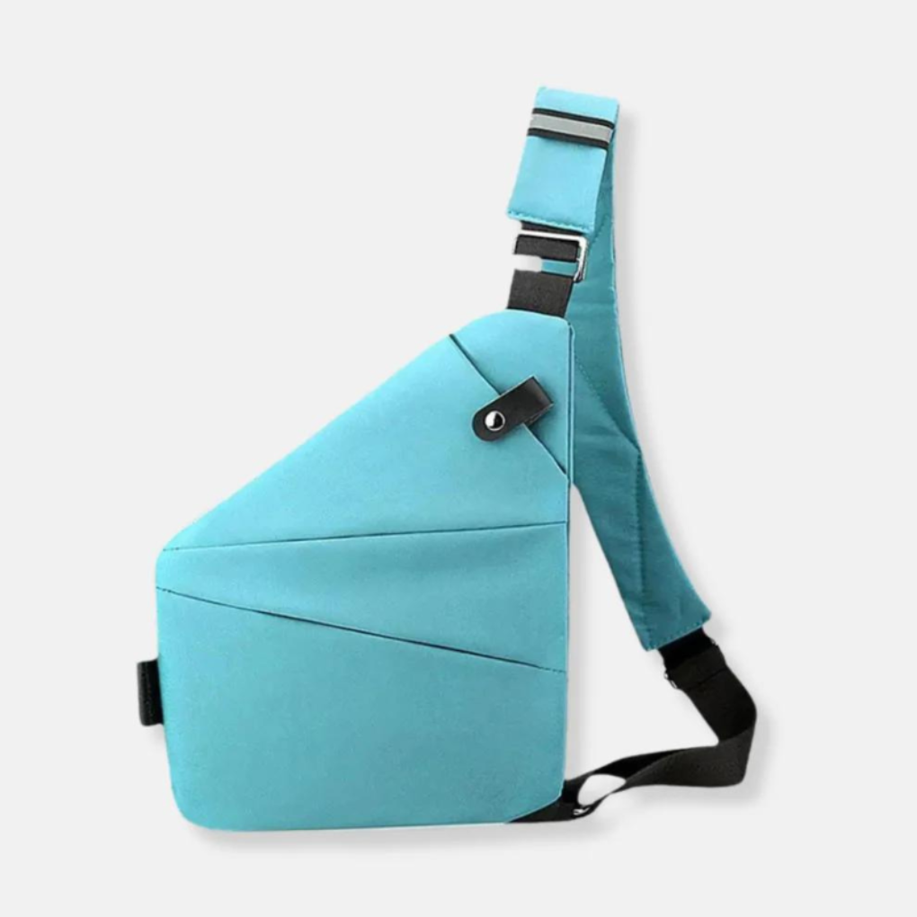 Hands-free anti-theft travel pack, a comfortable unisex sling bag for secure daily essentials.
