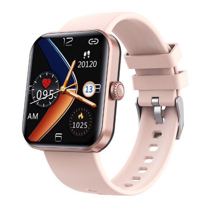 GlucoWatch smartwatch product box, showcasing a non-invasive blood sugar monitor and fitness tracker.