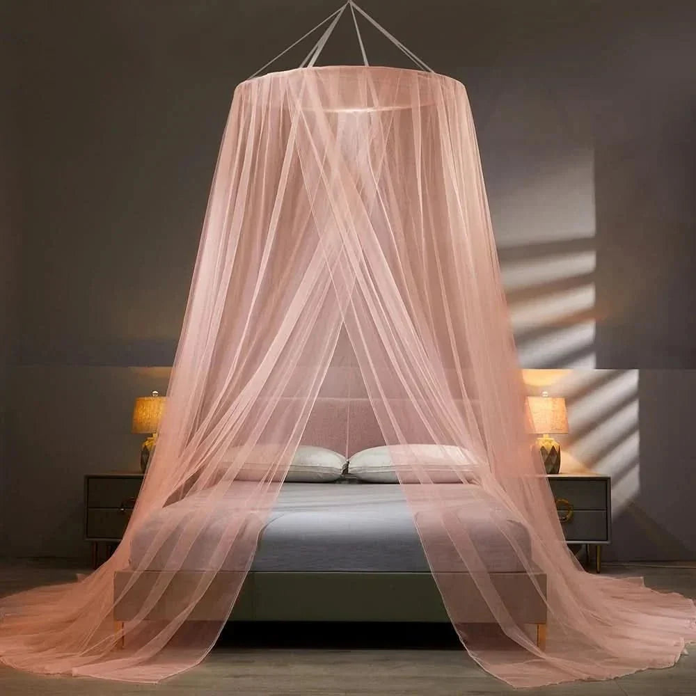 Unisex collapsible mosquito net offering bug-free sleep. Ideal for bedroom, travel & camping. Pest control solution.