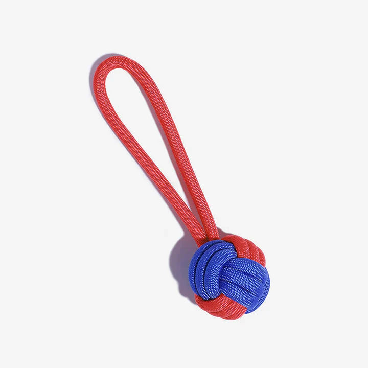 Durable dog toy: Multi-colored rope toy for interactive tugging and chewing sessions