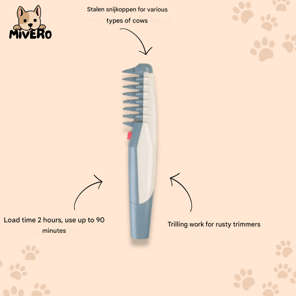 Rechargeable hair and beard trimmer, unisex design for efficient and quiet grooming at home.