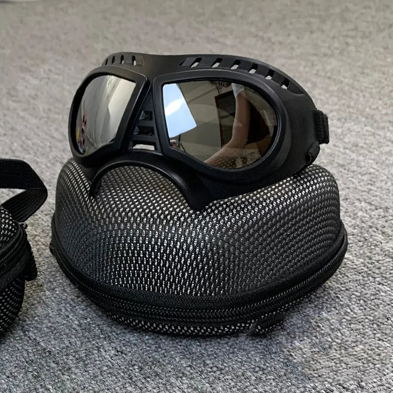 Fashionable dog accessories: UV protective, windproof dog goggles for all-weather pet adventures
