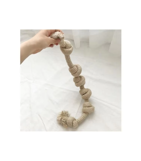 Unisex pet dental chew toy set, includes knotted and braided ropes for dog teeth cleaning.