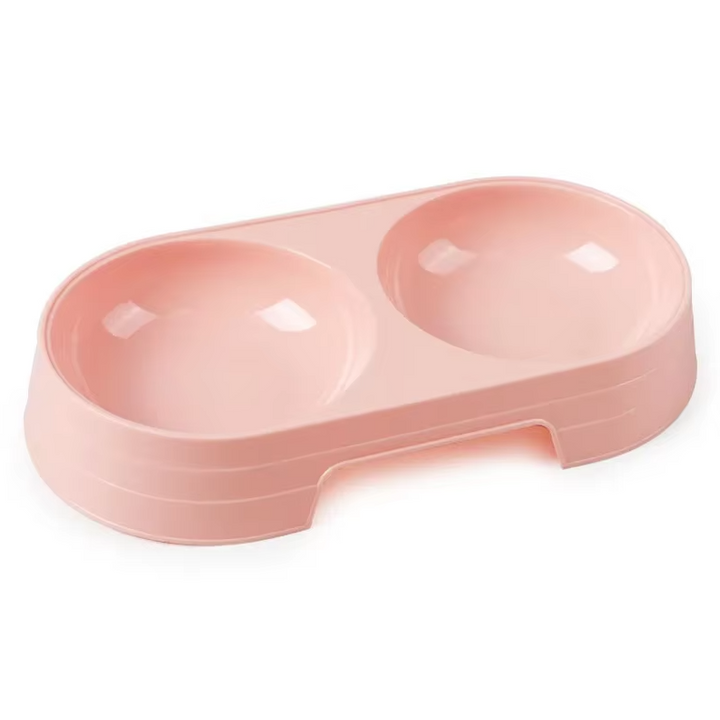 Unisex non-slip pet bowls, double design for efficient dog food and water access
