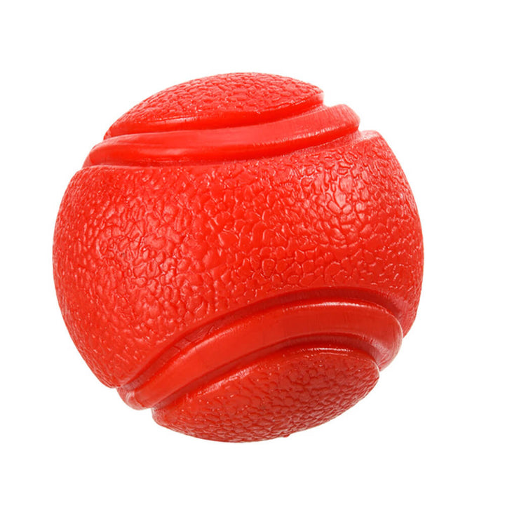Unisex squeaky pet toy ball, designed to float and provide engaging play for dogs