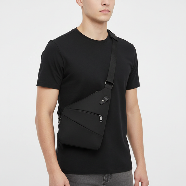 Secure daily carry ergonomic sling bag, unisex and anti-theft for peace of mind while on the go.