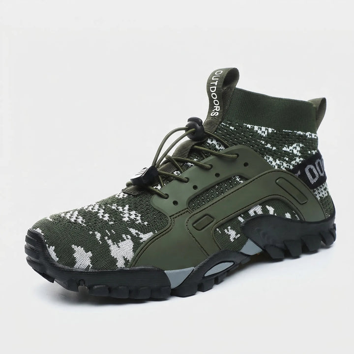 Versatile unisex high-top trail shoes for all-terrain hiking. Experience comfort, ankle support, and grip on any outdoor adventure.
