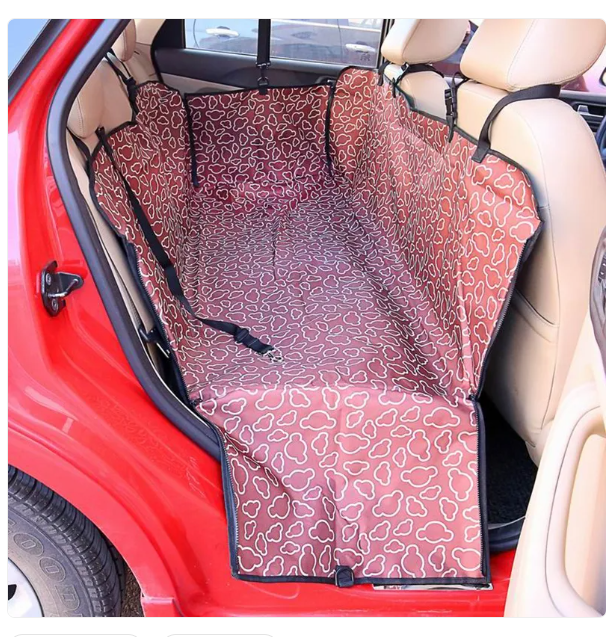 Easy to install non-slip waterproof pet car seat cover, ideal for pet owners travelling with dogs or cats